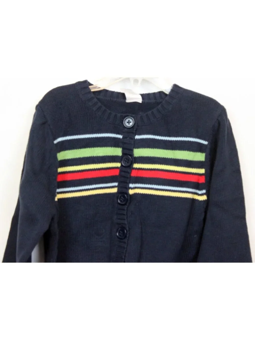 2006 Gymboree Wish You Were Here Striped Cardigan Sweater sz 8 Sweater Spring